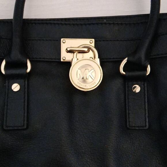 Michael Kors Women's Hamilton North South Tote Black - Picture 3 of 7